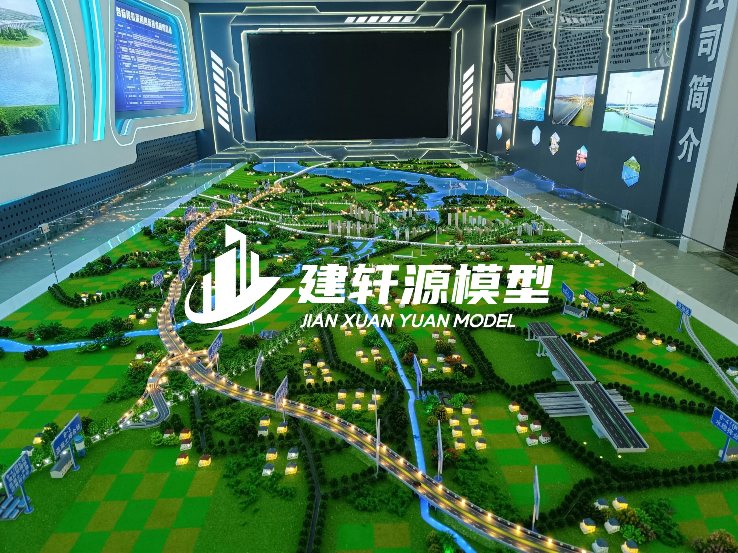 潮南高速公路模型主体服务